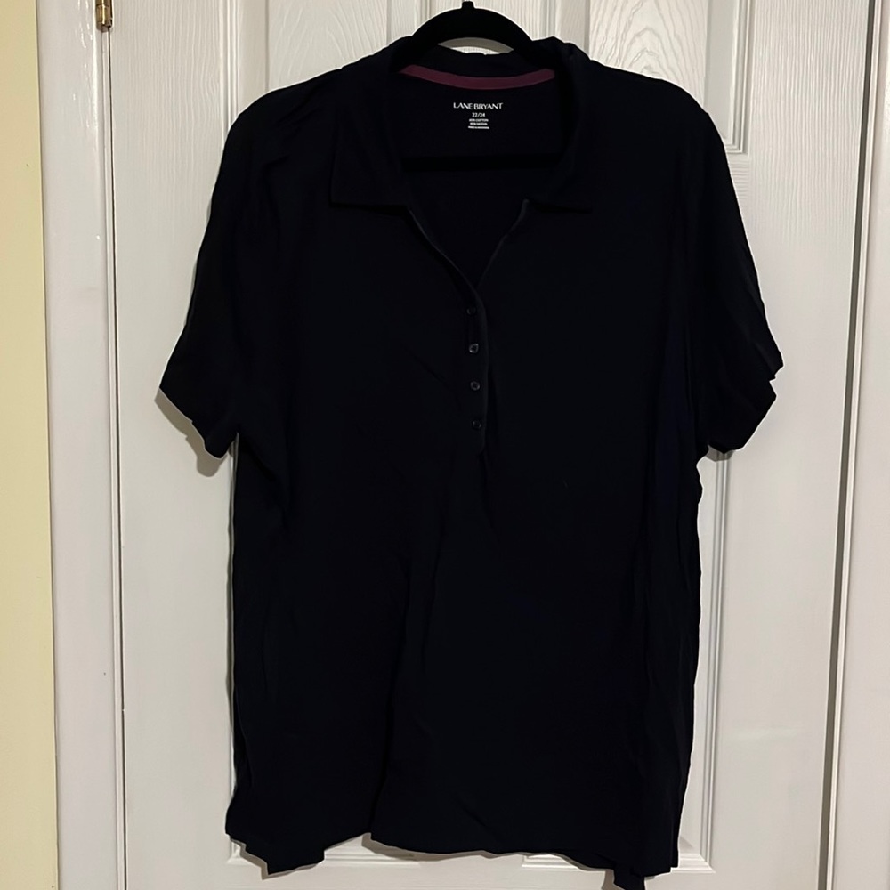 Lane Bryant half button shirt